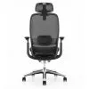 Fauteuil ergonomique haut de gamme IRIS-A gris anthracite - ACT' – vue de dos