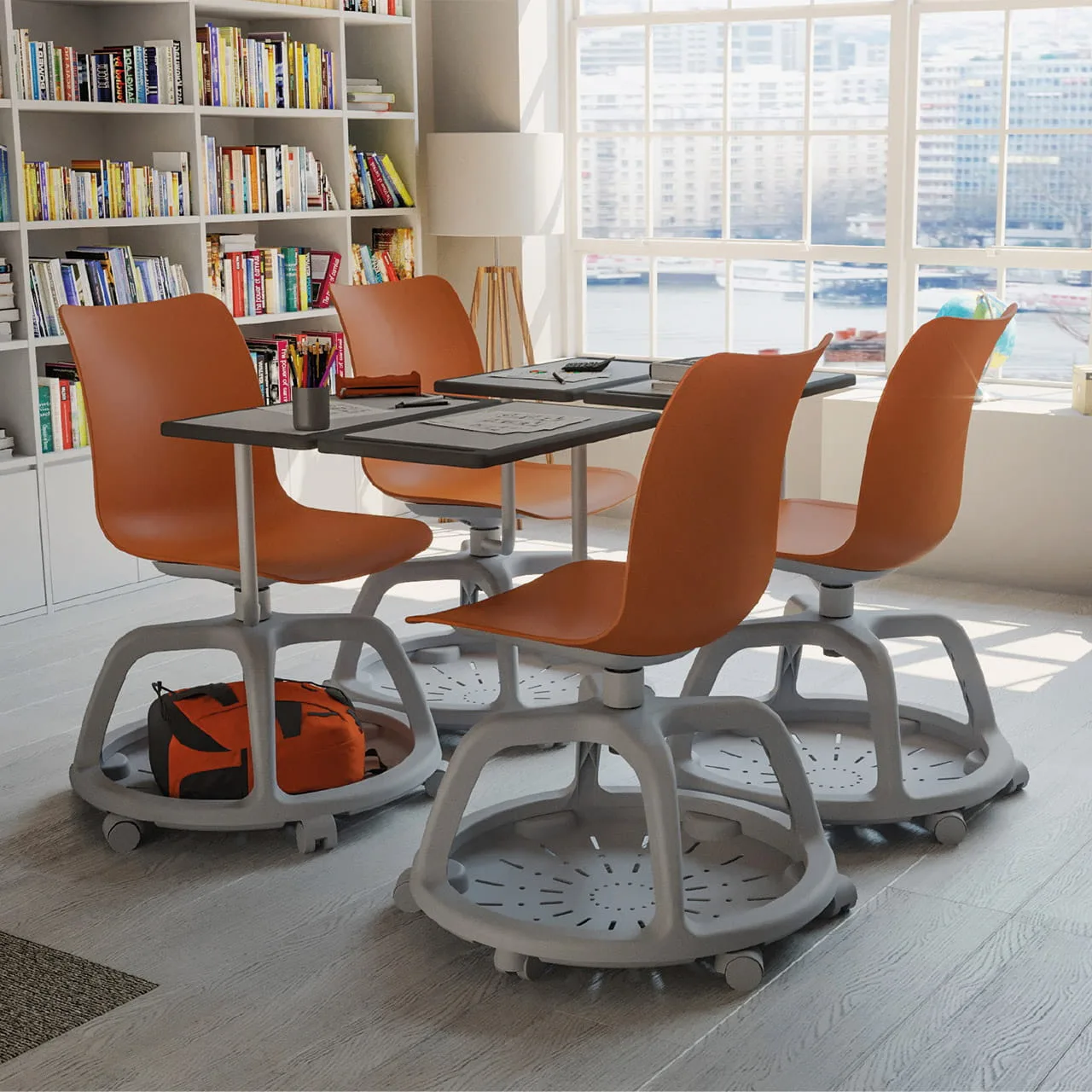Chaise de formation avec tablette LEAN | ACT' – Image 4