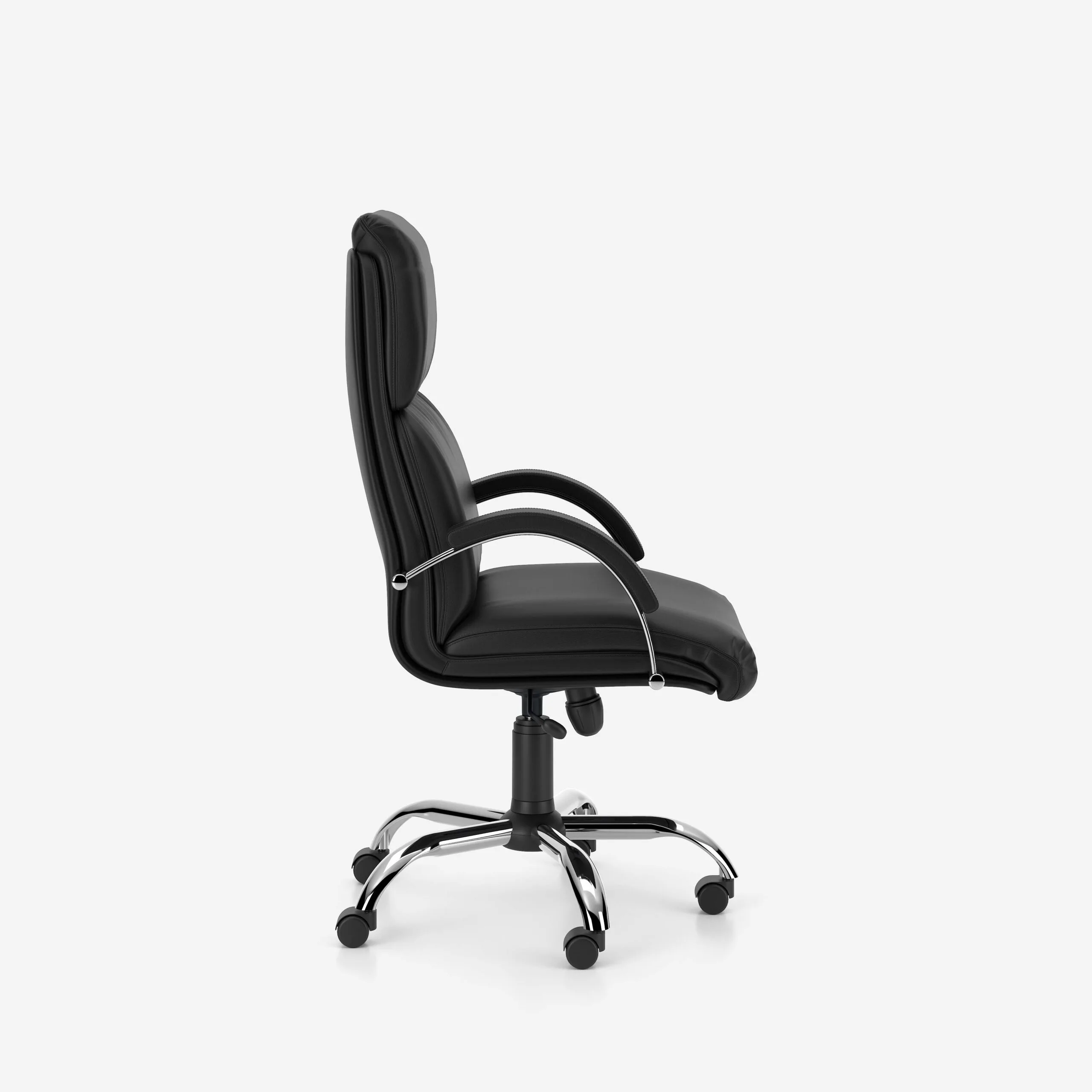 Fauteuil de bureau croûte de cuir NADIR | Nowy Styl – Image 5