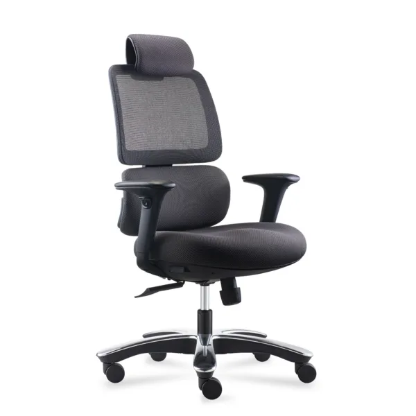 Fauteuil noir Orca 24/24 renforcé – Ronéo
