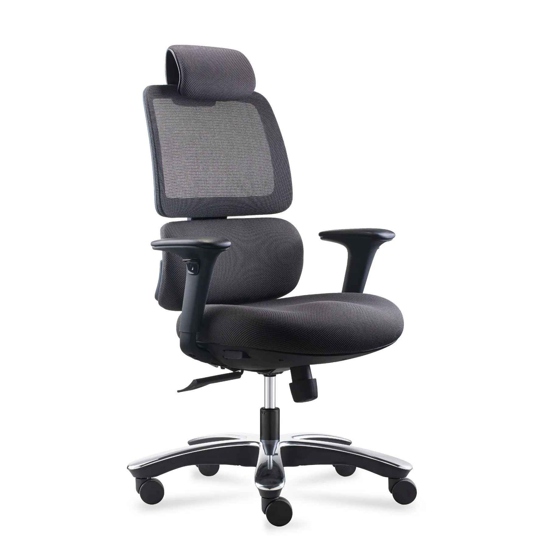 Fauteuil noir Orca 24/24 renforcé – Ronéo – Image 1