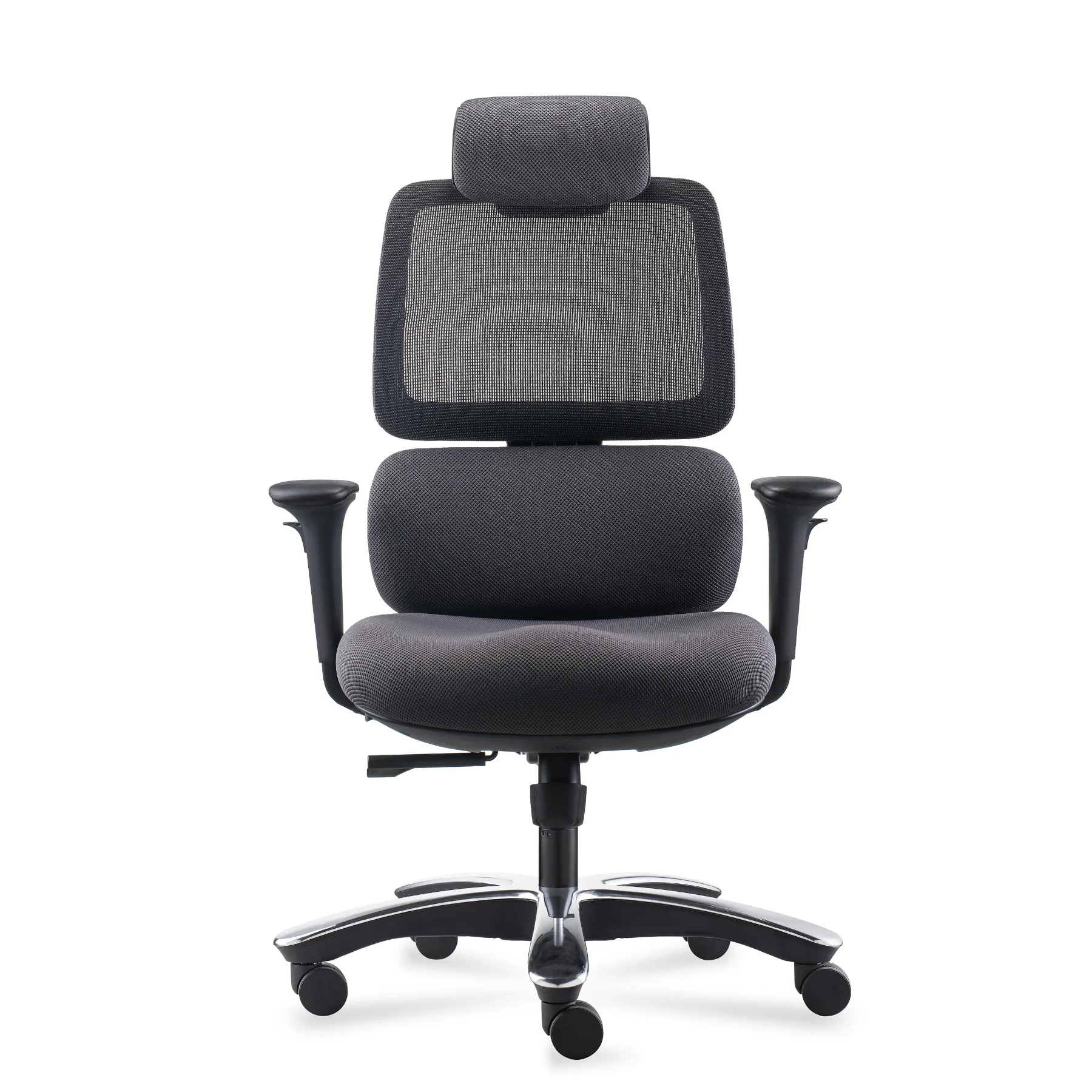 Fauteuil noir Orca 24/24 renforcé – Ronéo – Image 2