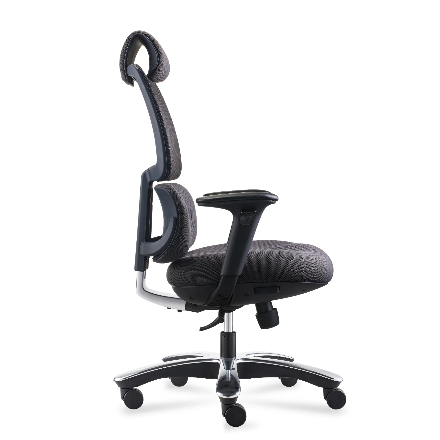 Fauteuil noir Orca 24/24 renforcé – Ronéo – Image 3
