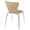Chaise coque bois PLUM – empilable | ACT' - Thumbnail Image 3