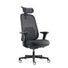 Fauteuil de bureau confortable 269 résille noire - MTi