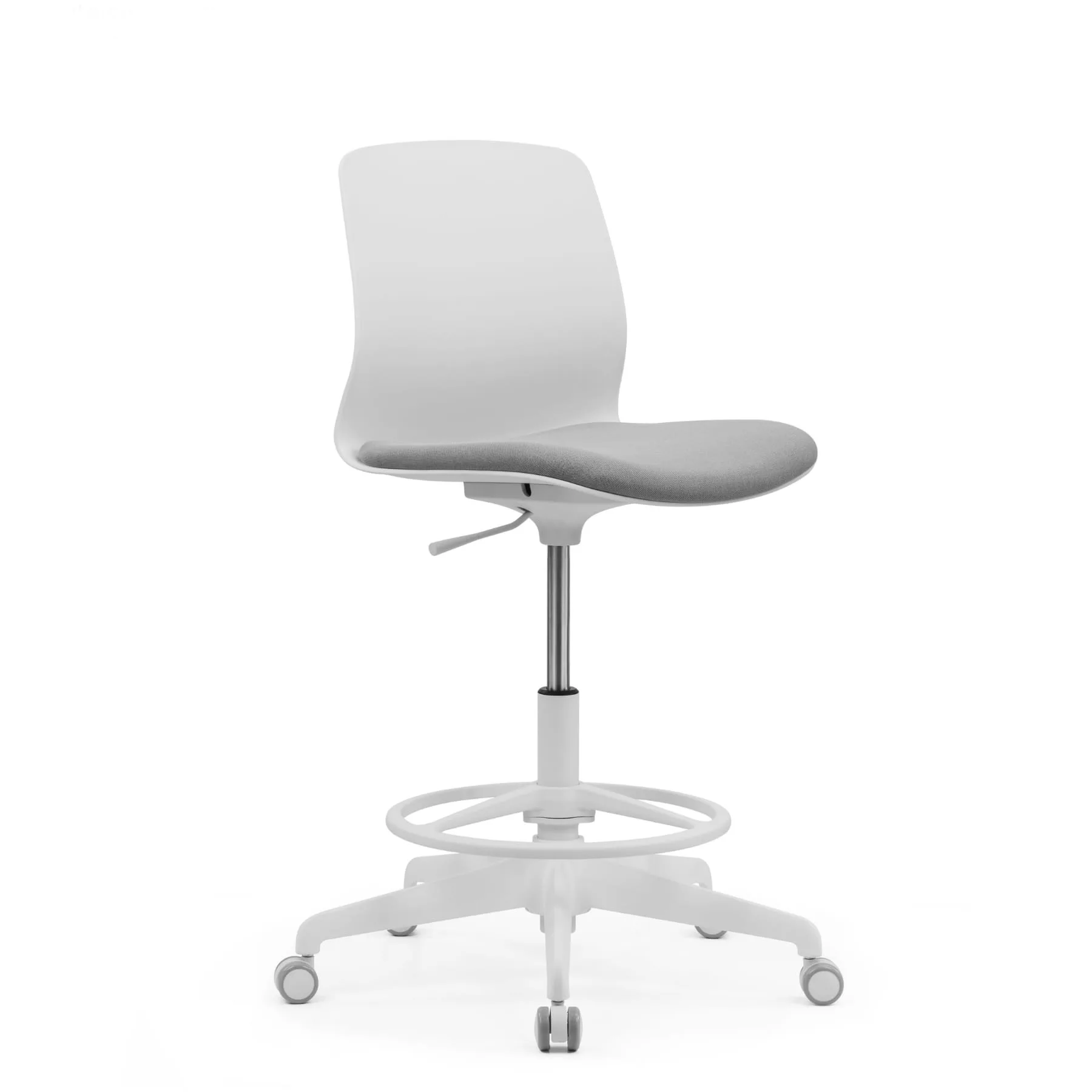 Siège technique mobile E007 blanc – MTi