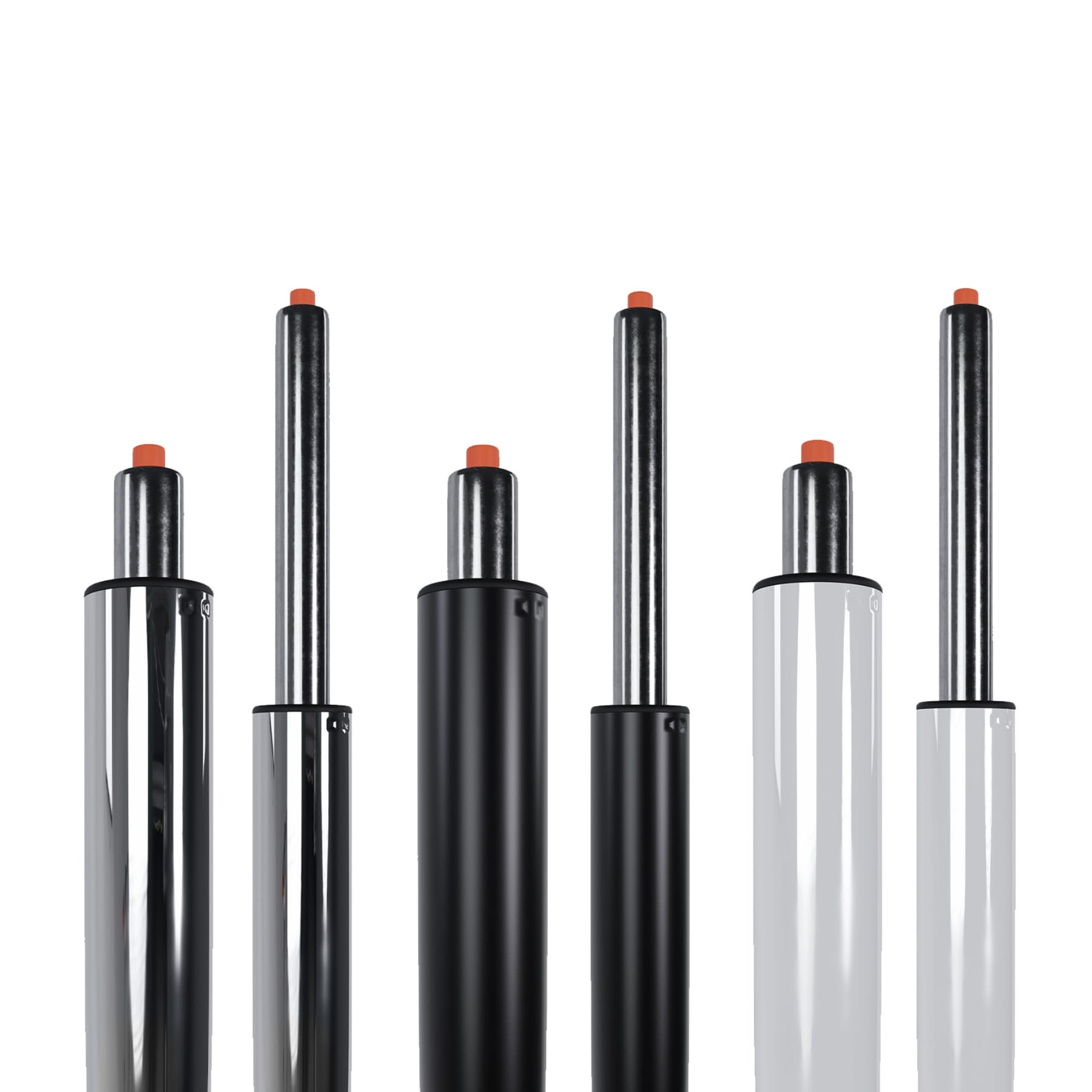 Vérin pneumatique de fauteuil de bureau — tube acier et tige chrome